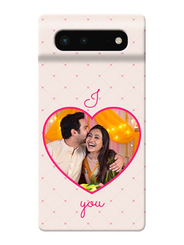 Custom Pixel 6 5G Personalized Mobile Covers: Heart Shape Design