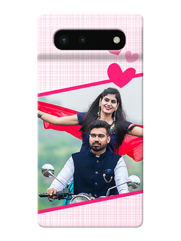 Custom Pixel 6 5G Personalised Phone Cases: Love Shape Heart Design