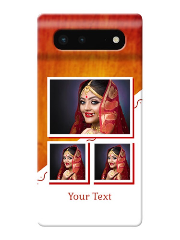 Custom Pixel 6 5G Personalised Phone Cases: Wedding Memories Design 