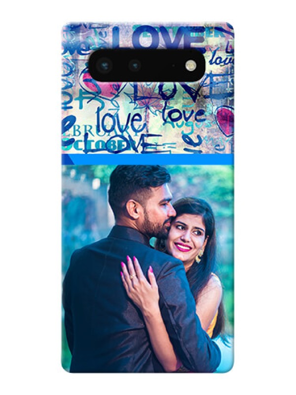 Custom Pixel 6 5G Mobile Covers Online: Colorful Love Design