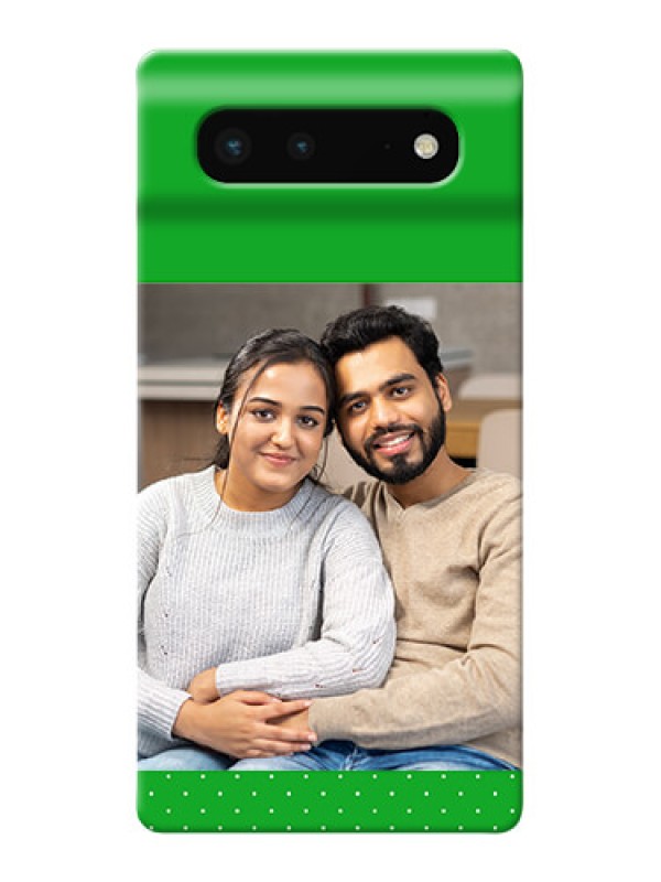 Custom Pixel 6 5G Personalised mobile covers: Green Pattern Design