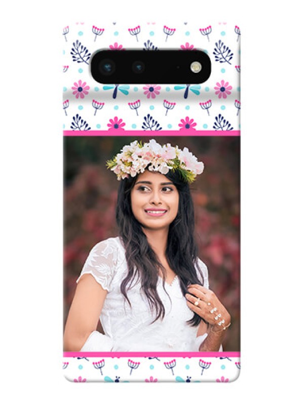 Custom Pixel 6 5G Mobile Covers: Colorful Flower Design
