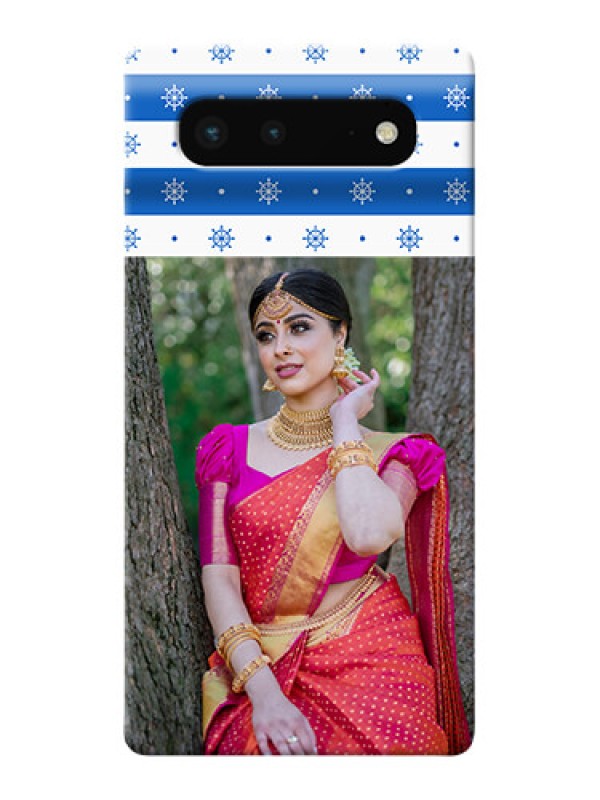 Custom Pixel 6 5G custom mobile covers: Snow Pattern Design