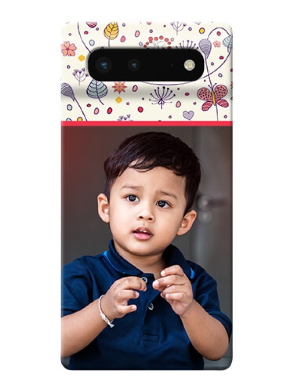 Custom Pixel 6 5G phone back covers: Premium Floral Design