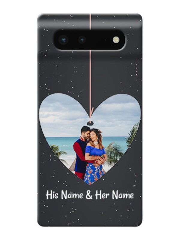 Custom Pixel 6 5G custom phone cases: Hanging Heart Design