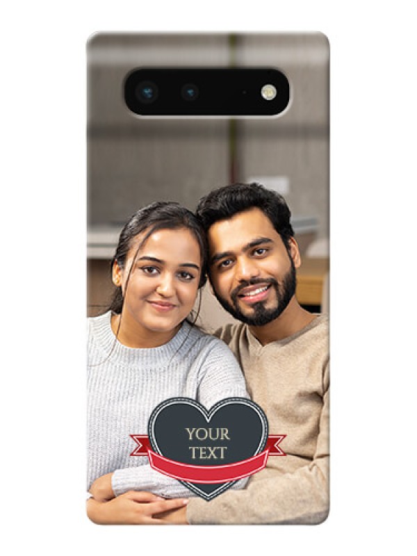 Custom Pixel 6 5G mobile back covers online: Just Married Couple Design