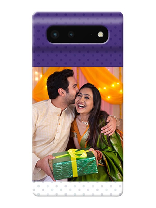 Custom Pixel 6 5G mobile phone cases: Violet Pattern Design