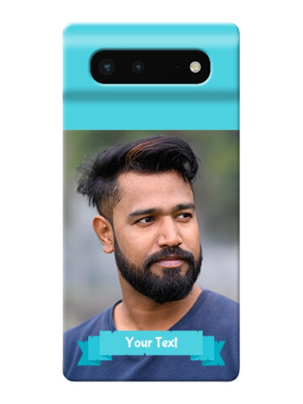 Custom Pixel 6 5G Personalized Mobile Covers: Simple Blue Color Design