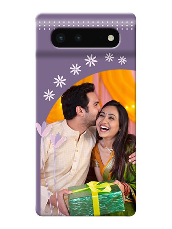 Custom Pixel 6 5G Phone covers for girls: lavender flowers design 