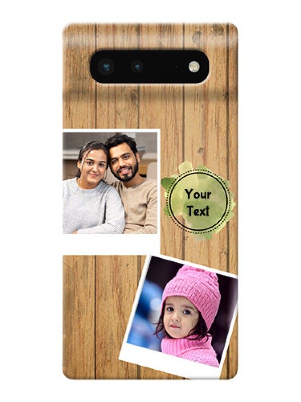 Custom Pixel 6 5G Custom Mobile Phone Covers: Wooden Texture Design