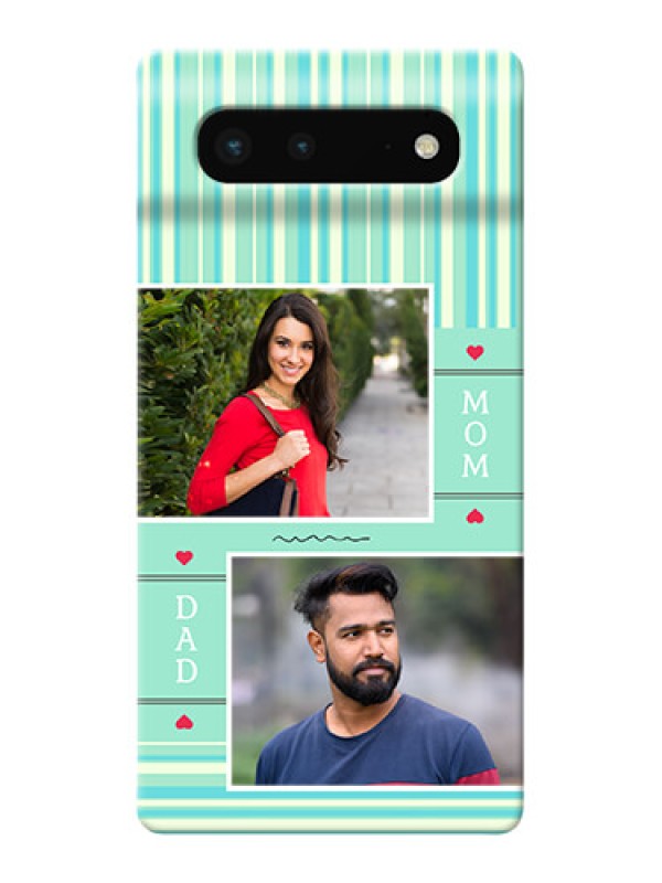 Custom Pixel 6 5G custom mobile phone covers: Mom & Dad Pic Design