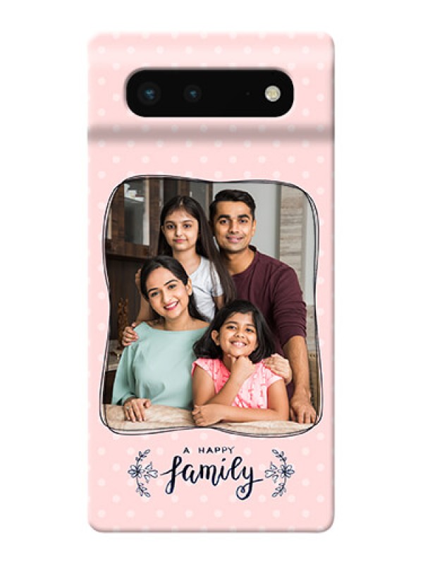 Custom Pixel 6 5G Personalized Phone Cases: Family with Dots Design