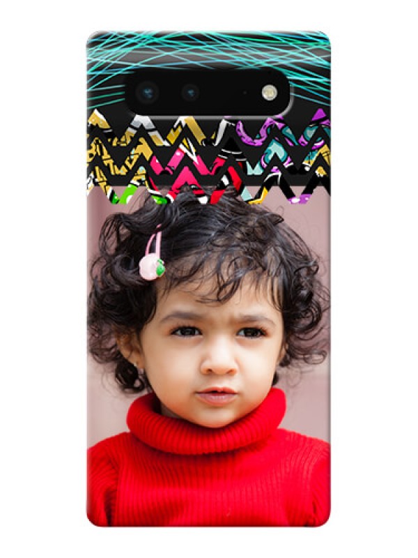 Custom Pixel 6 5G personalized phone covers: Neon Abstract Design