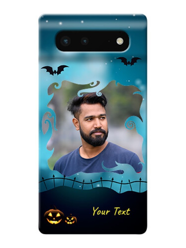 Custom Pixel 6 5G Personalised Phone Cases: Halloween frame design
