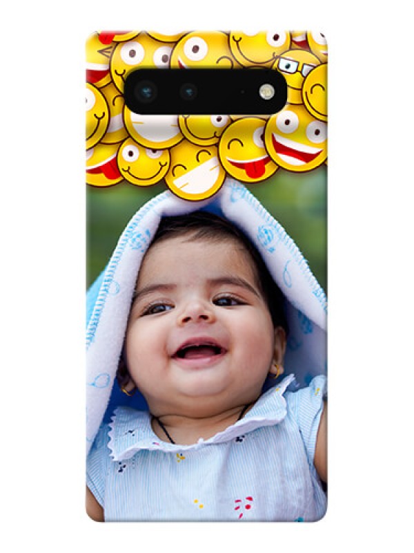 Custom Pixel 6 5G Custom Phone Cases with Smiley Emoji Design