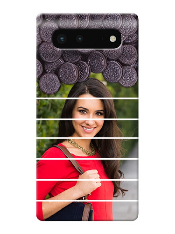 Custom Pixel 6 5G Custom Mobile Covers with Oreo Biscuit Design