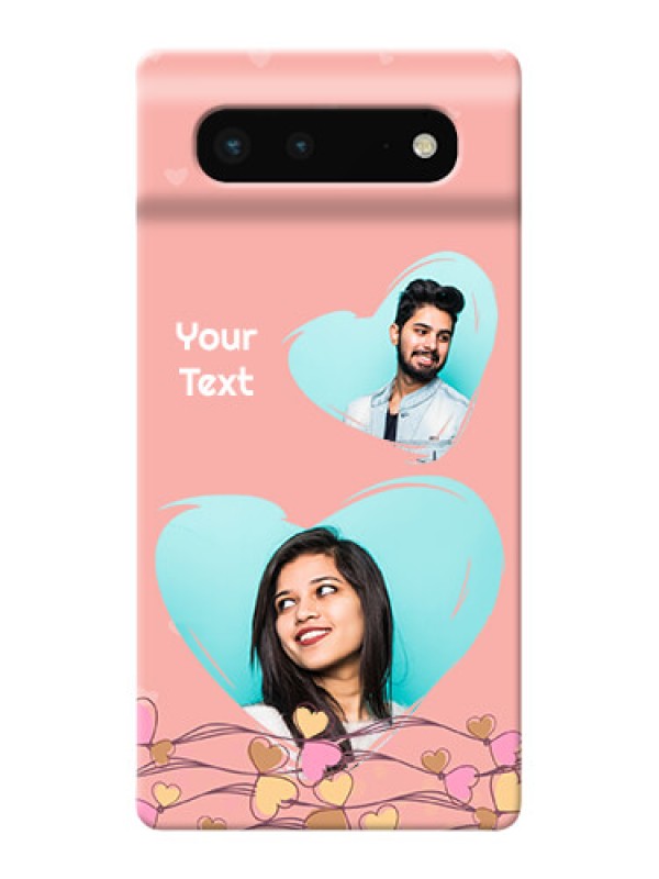 Custom Pixel 6 5G customized phone cases: Love Doodle Design