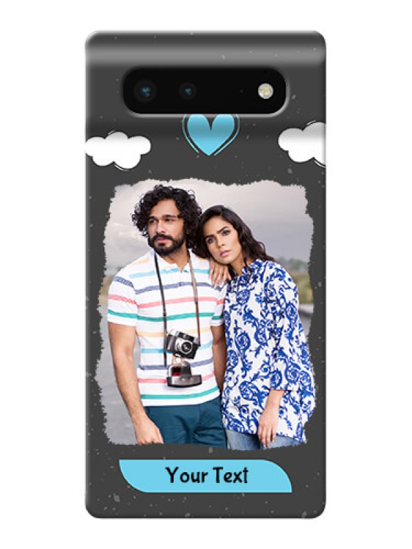 Custom Pixel 6 5G Mobile Back Covers: splashes with love doodles Design