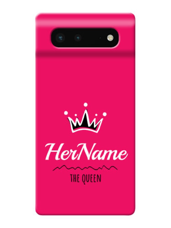 Custom Pixel 6 5G Queen Phone Case with Name