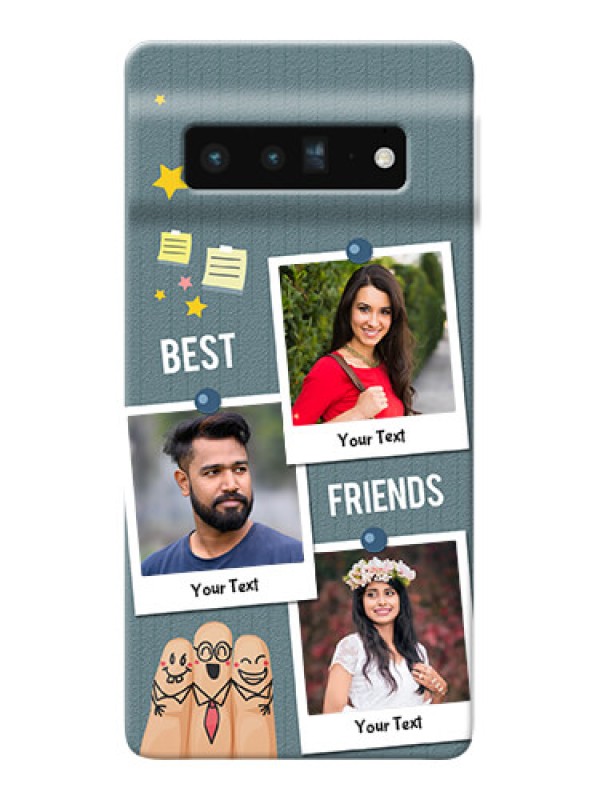 Custom Pixel 6 Pro 5G Mobile Cases: Sticky Frames and Friendship Design