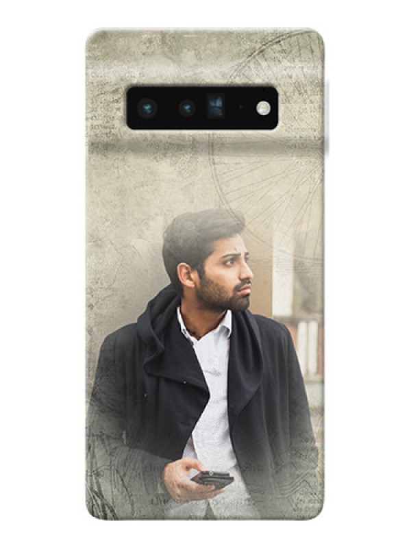 Custom Pixel 6 Pro 5G custom mobile back covers with vintage design