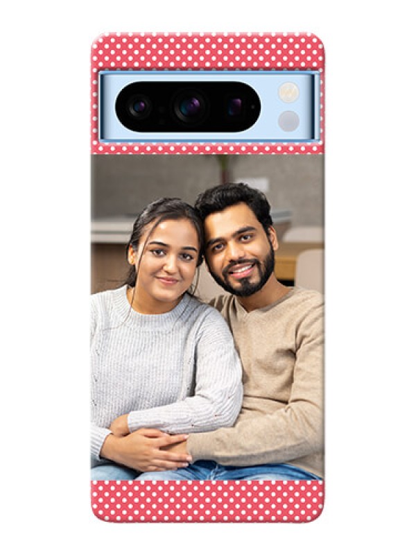 Custom Google Pixel 8 5G Custom Mobile Case with White Dotted Design