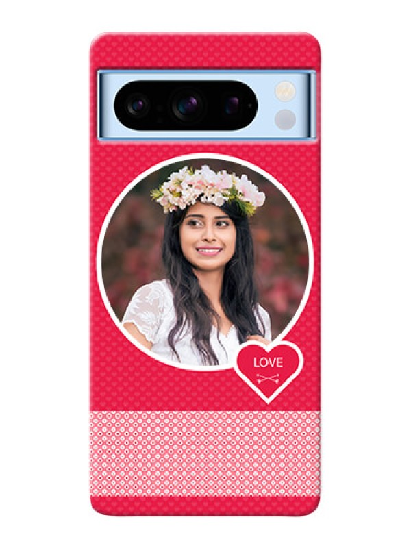 Custom Google Pixel 8 5G Mobile Covers Online: Pink Pattern Design