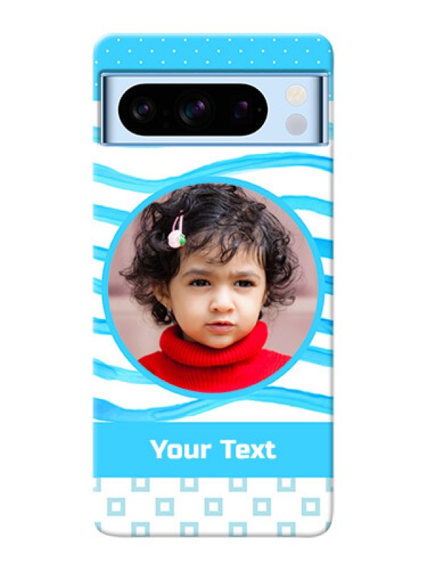Custom Google Pixel 8 5G phone back covers: Simple Blue Case Design