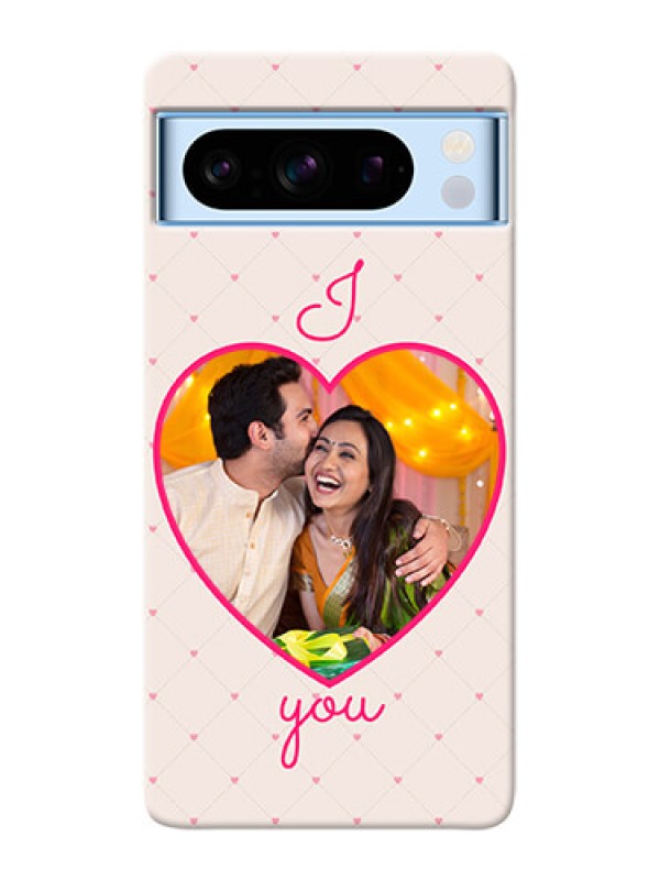 Custom Google Pixel 8 5G Personalized Mobile Covers: Heart Shape Design