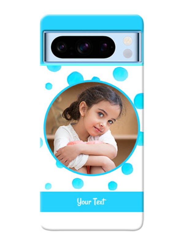 Custom Google Pixel 8 5G Custom Phone Covers: Blue Bubbles Pattern Design