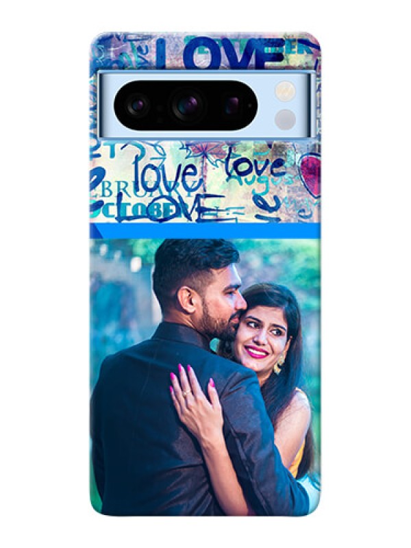 Custom Google Pixel 8 5G Mobile Covers Online: Colorful Love Design