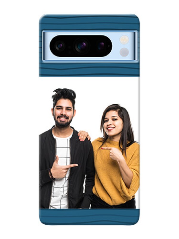 Custom Google Pixel 8 5G Custom Phone Cases: Blue Pattern Cover Design