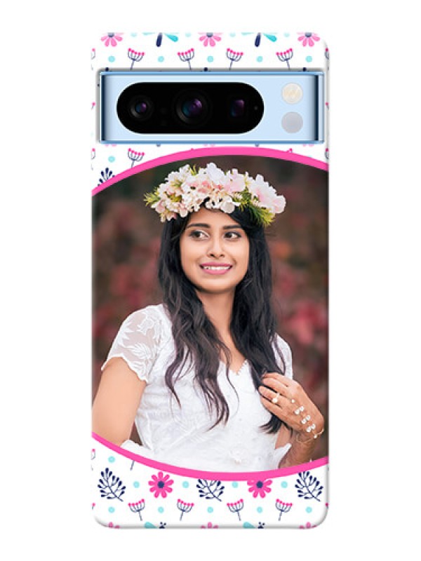 Custom Google Pixel 8 5G Mobile Covers: Colorful Flower Design