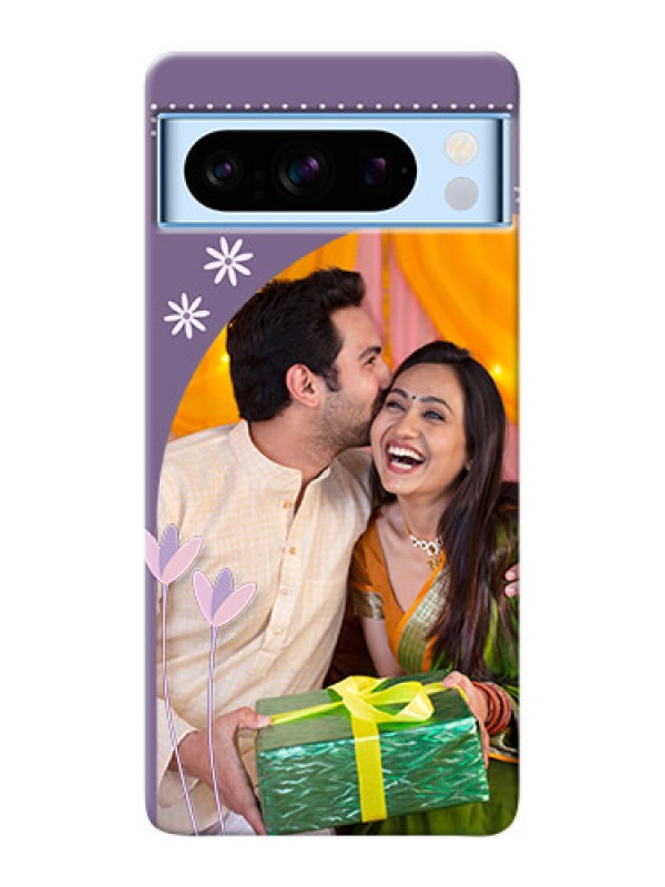 Custom Google Pixel 8 5G Phone covers for girls: lavender flowers design