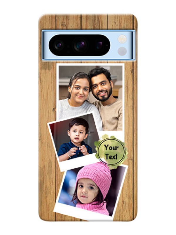 Custom Google Pixel 8 5G Custom Mobile Phone Covers: Wooden Texture Design
