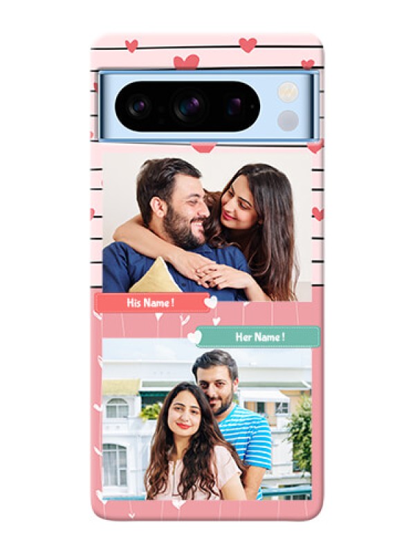 Custom Google Pixel 8 5G custom mobile covers: Photo with Heart Design