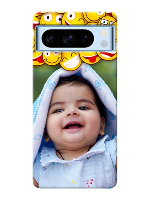 Custom Google Pixel 8 5G Custom Phone Cases with Smiley Emoji Design