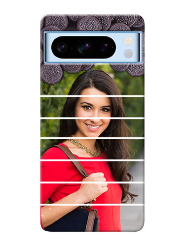 Custom Google Pixel 8 5G Custom Mobile Covers with Oreo Biscuit Design