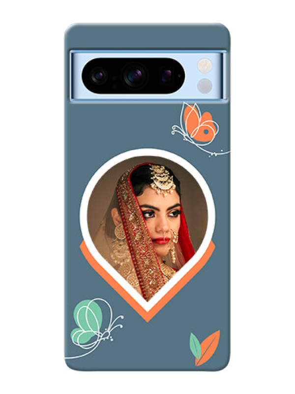 Custom Google Pixel 8 5G Custom Mobile Case with Droplet Butterflies Design