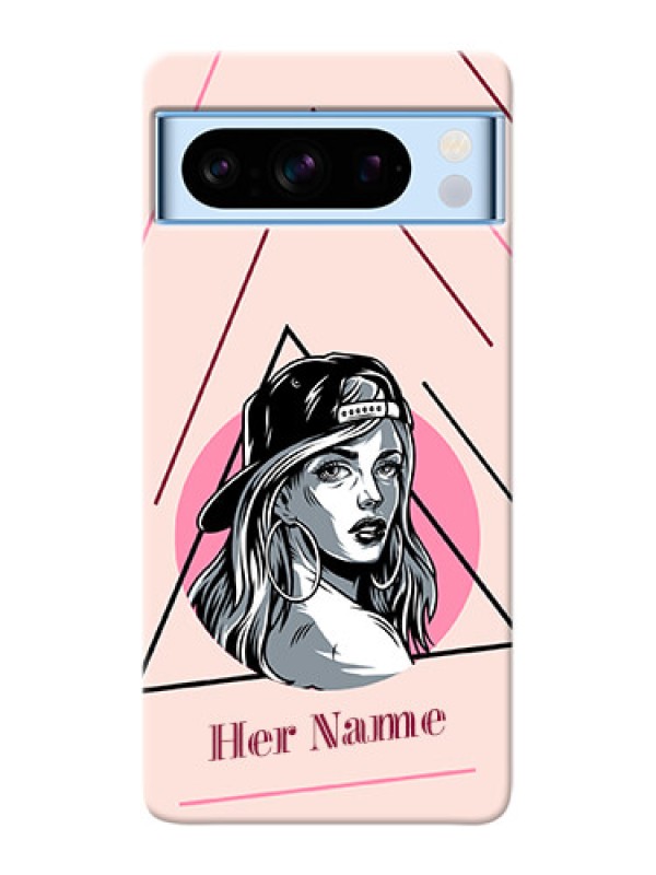 Custom Google Pixel 8 5G Personalized Phone Case with Rockstar Girl Design