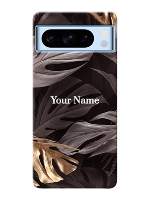 Custom Google Pixel 8 5G Personalised Phone Case with Wild Leaves digital paint Design