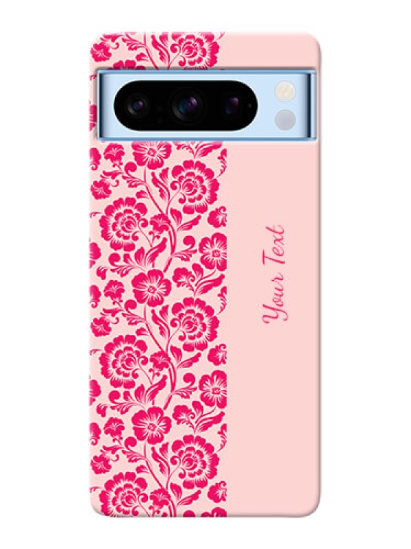 Custom Google Pixel 8 5G Custom Phone Case with Attractive Floral Pattern Design