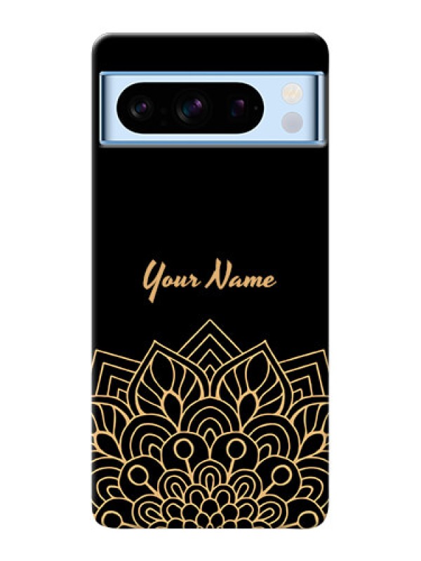 Custom Google Pixel 8 5G Custom Phone Case with Golden mandala Design