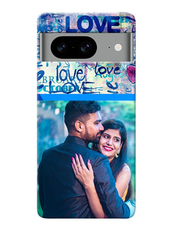 Custom Google Pixel 8 Pro 5G Mobile Covers Online: Colorful Love Design