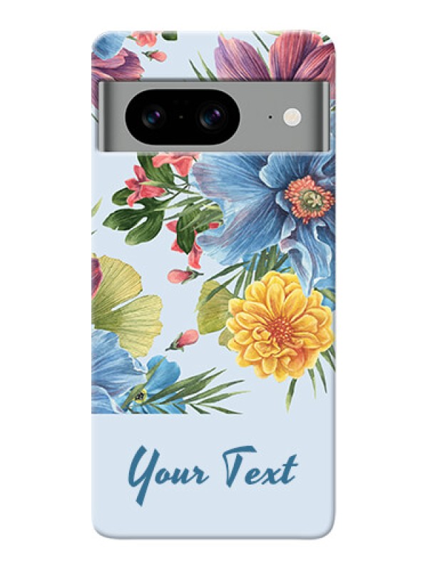 Custom Google Pixel 8 Pro 5G Custom Mobile Case with Stunning Watercolored Flowers Painting Design