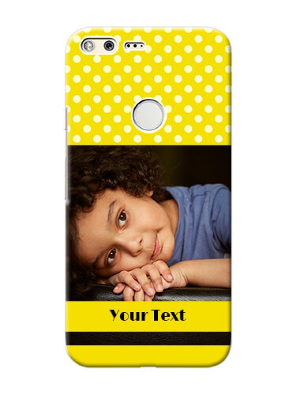Custom Google Pixel XL Custom Mobile Covers: Bright Yellow Case Design