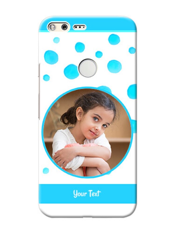 Custom Google Pixel XL Custom Phone Covers: Blue Bubbles Pattern Design