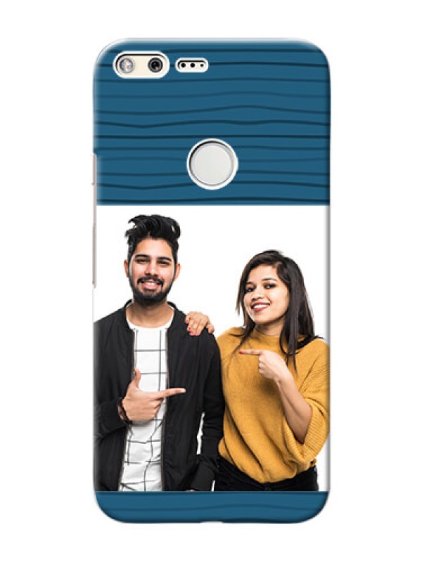 Custom Google Pixel XL Custom Phone Cases: Blue Pattern Cover Design