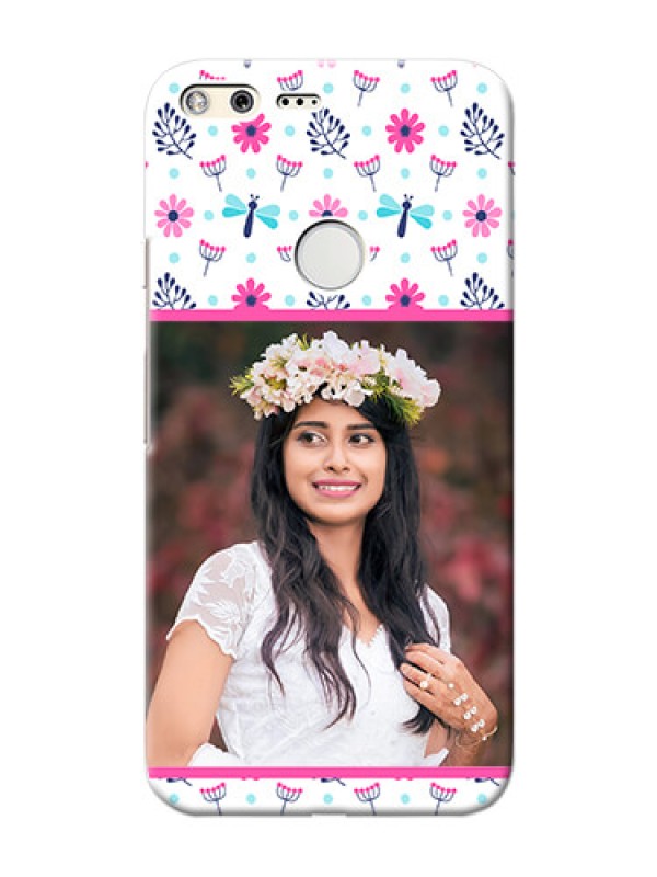 Custom Google Pixel XL Mobile Covers: Colorful Flower Design