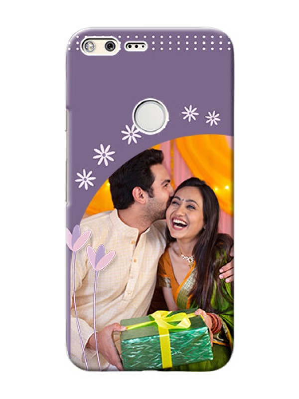 Custom Google Pixel XL Phone covers for girls: lavender flowers design 